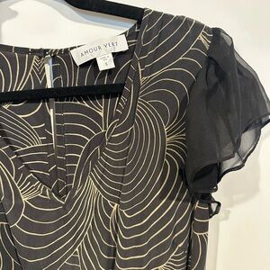 Black and White Patterned Dress